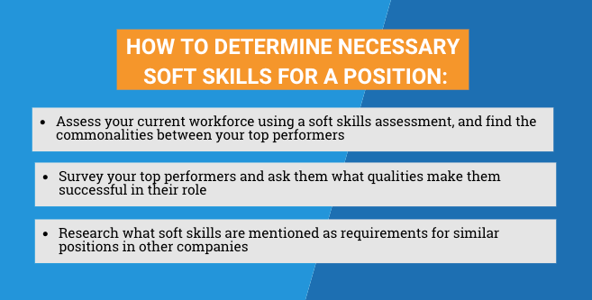 How to determine necessary soft skills for a position